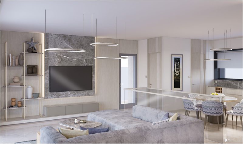Residence 01 — interior render