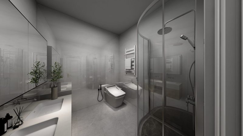 Residence 02 — interior render